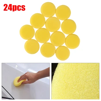 

Wax Sponge pad​ Applicator Yellow 10 x 10 x 1.5 cm 24PCS Waxing Polish