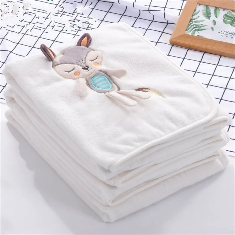 

Baby cartoon animal air conditioning blanket cute children summer nap coral velvet air conditioning blanket WJH38