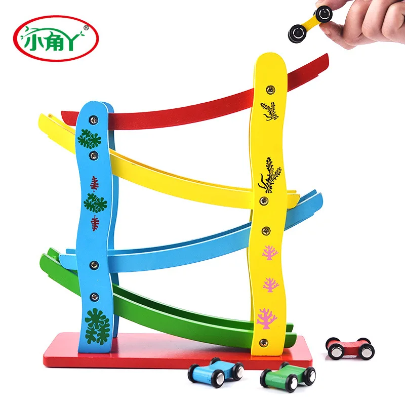 Wooden Children hua xiang che Car Boy Camera Track Inertia Roller Coaster CHILDREN'S Toy Kb-23 Infants Hands-on