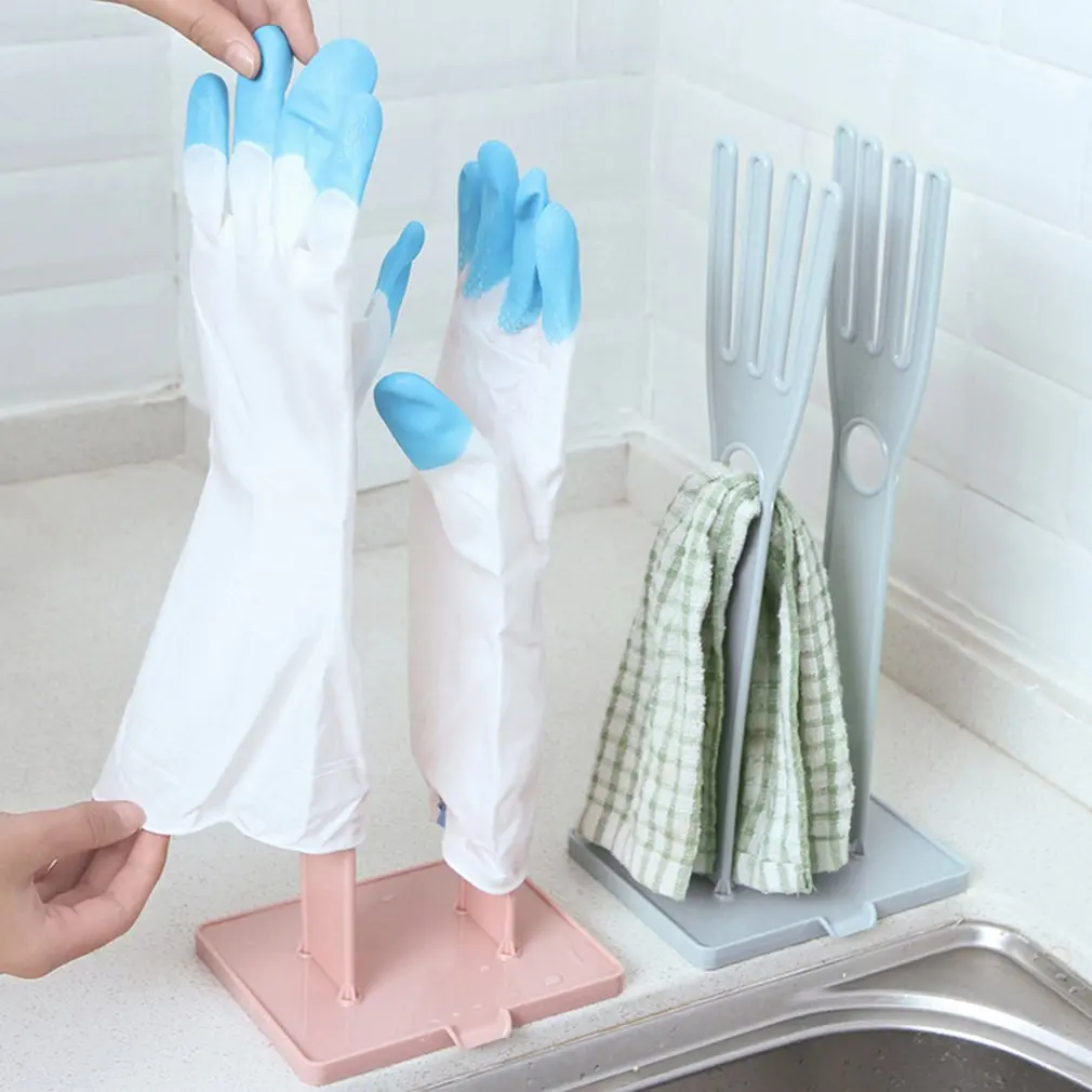 

Kitchen Multifunctional Rubber Gloves Drain Rack Towel Storage Holders Drying Stand Creative Kitchen Supplies