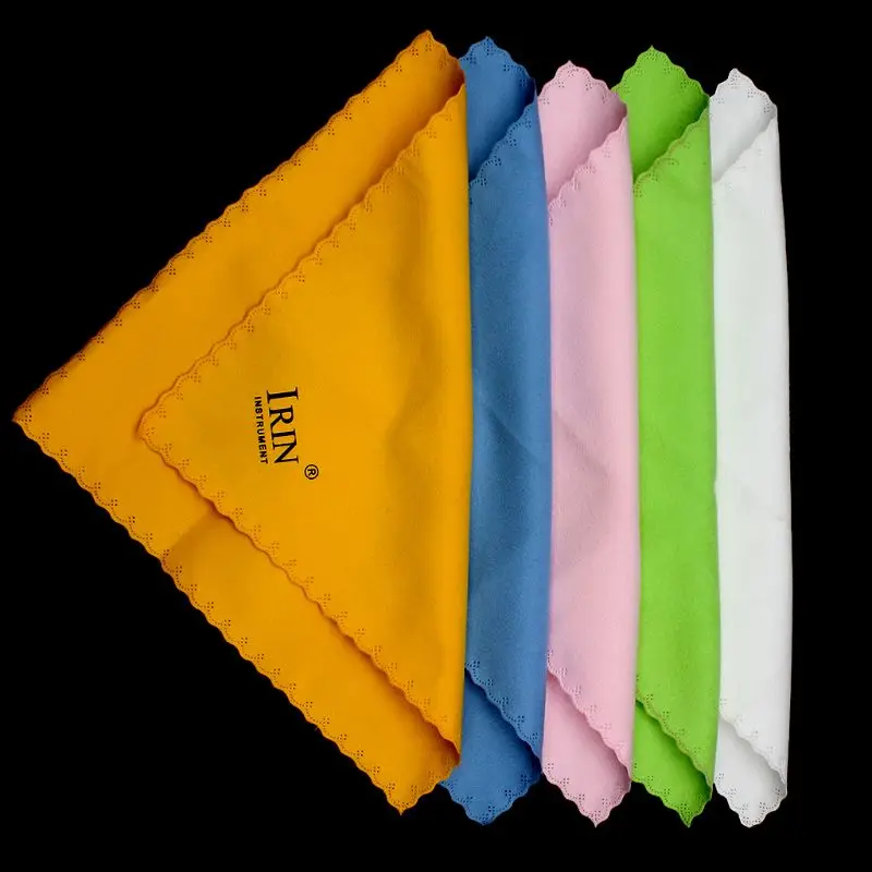 5pcs Microfiber Cleaning Polishing Cloth musical instruments accessories for Musical Instrument Guitar Violin Piano Clarinet Trumpet Sax