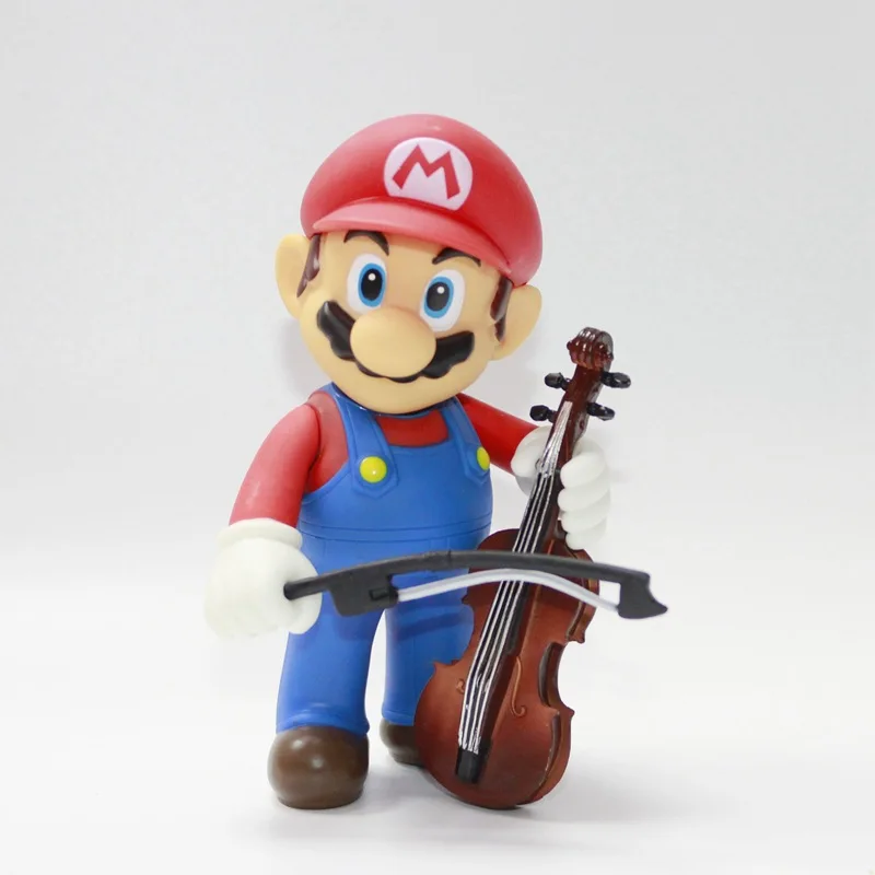 Аниме музыкальный концертный Супер Марио Bros Toad Donkey Kong Yoshi Luigi ПВХ фигурка Коллекционная кукла модель игрушки для малышей - Цвет: 3