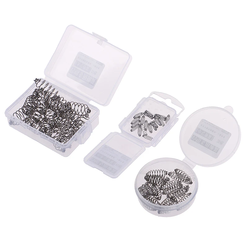 

20pcs/lot Spring Lock Pin Crank Hook Fishing Connector Stainless Steel Swivels & Snap Soft Bait Fishing Accessories