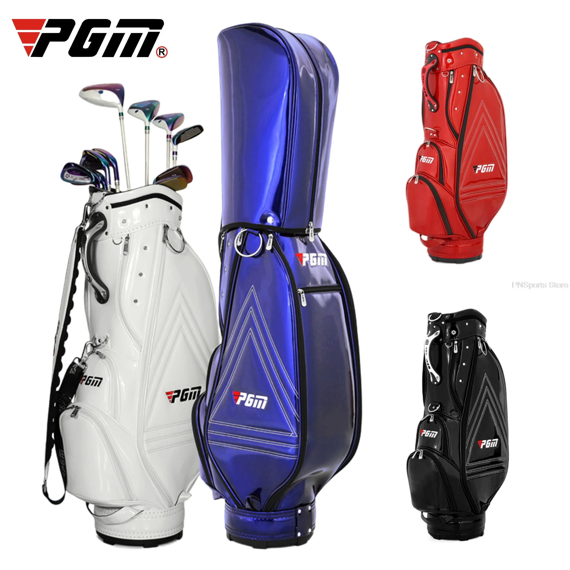 

Pgm Golf Standard Bag Pu Leather Waterproof Golf Bags Outdoor Multi-Functional Aviation Packages Large Capacity Travel Bags 2021