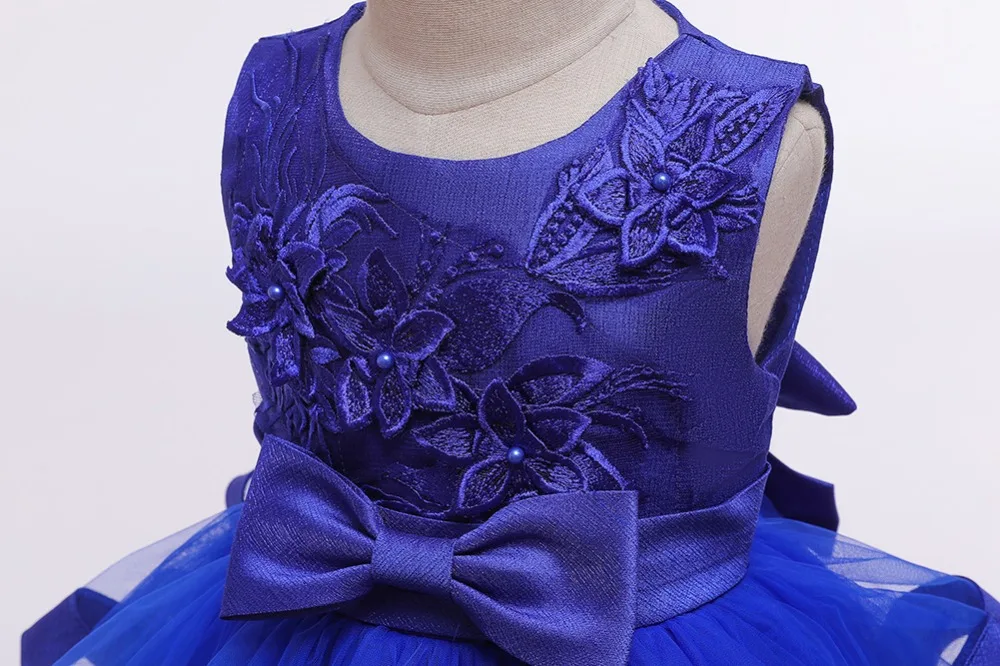 Платье для девочек; нарядное многослойное элегантное платье принцессы Детские платья для девочек; костюм для девочек Свадебная вечеринка, платье одежда для детей 2 8 10 лет