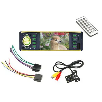 

4.1" Single Din Car Radio Media MP5 Player Head Unit Bluetooth In-dash Stereo Waterproof Remote Control Car RearViewCamera FS