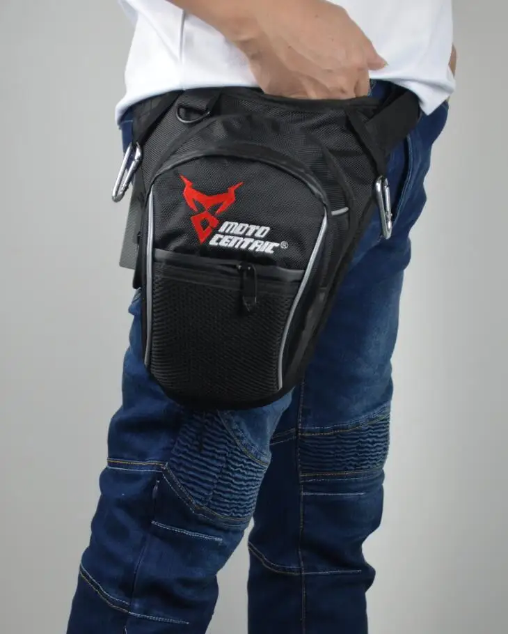 Motorcycle waterproof legs waist small tank bag pockets Shoumo trip package Riding equipment package - Цвет: red