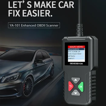 

OBDII Car Battery Tester 12V Battery Scanner Tools for the Car Quick Cranking Charging Diagnostic