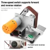 110V/220V Polishing Grinding Machine Mini Electric Belt Sander Cutter Edges Sharpener Multifunctional Grinder 7 Speed Adjustable 5