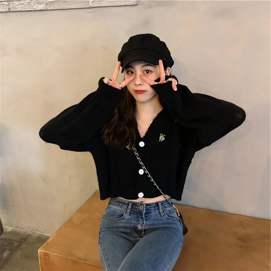 Новинка осени 2020 вязаный женский кардиган свободный уличная одежда свитер