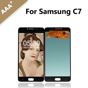

10pc/lot Super AMOLED Display for Samsung for Galaxy C7 C7000 SM-C7000 LCD Screen Digitizer Touch Assembly Free Shipping DHL EMS