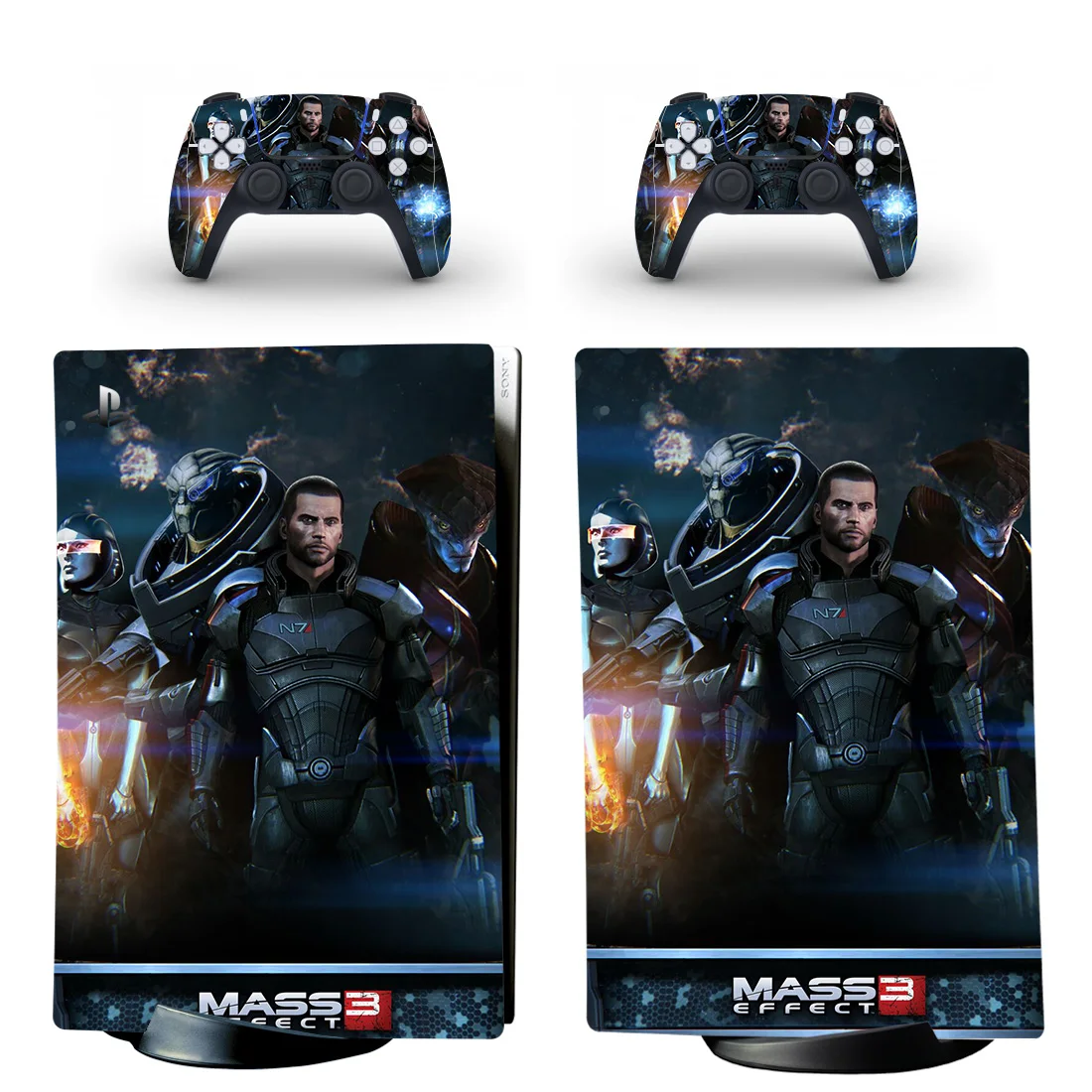 Mass Effect Ps5 Digital Edition Skin Sticker Per Playstation 5 Console E Controller Decalcomania Pelli Protettive In Vinile