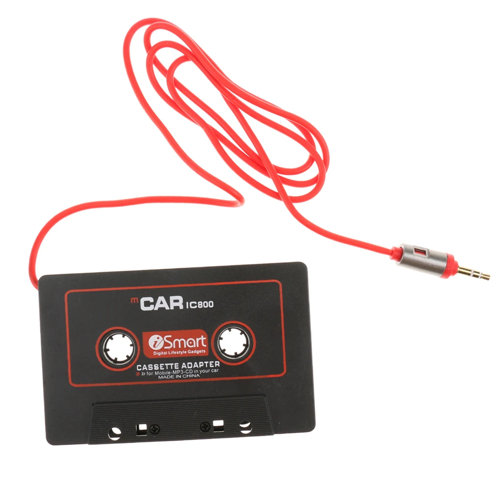 Audio Cassette Tape Stereo Adapter 3.5mm Plug Jack For MP3 MP4 CD Player