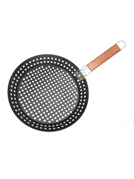 

30cm Kitchen Griddle Pan Non-Stick Easy Clean Round Grill Pizza Pans Cast Omelet Crepe Portable Picnic Frying Pan Folding N
