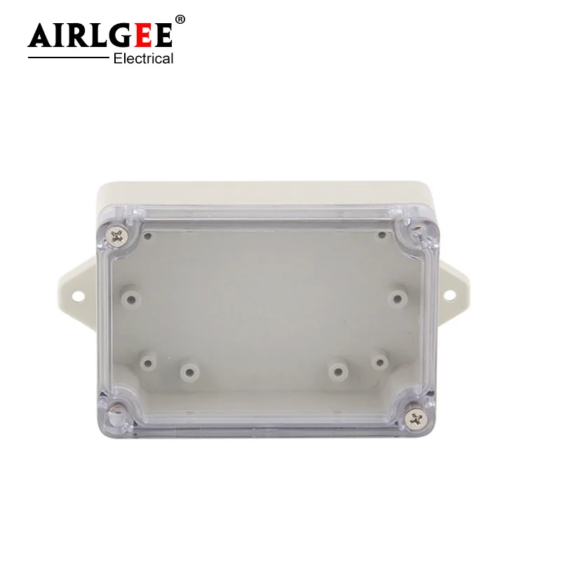 

100 * 68 * 40mm DIN rail plastic box fixed ear transparent shell outdoor waterproof and dustproof IP65 ABS plastic junction box