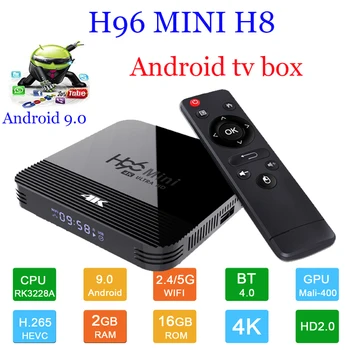 

Android TV Box H96 Mini H8 smart 2GB 16GB RK3228 2.4G/5G Wifi BT4.0 4K Google Play Youtube Netflix Media Player h96 mini tv box