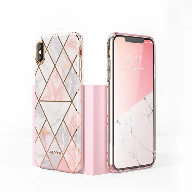 I-BLASON чехол для iPhone X Xs чехол Cosmo Lite стильный Премиум Тонкий Бампер Защитный мраморный задний Чехол с защитой камеры