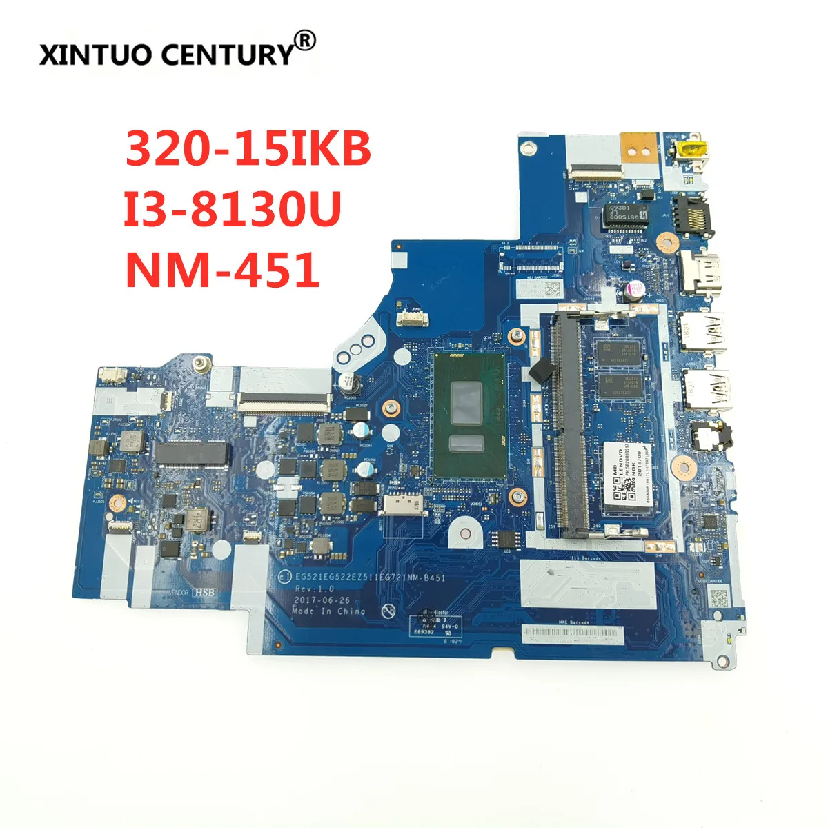 Материнская плата для Lenovo 320-15ISK 520-15ISK DG421 GD521 DG721 NM-B242 Процессор i3 6006U 4G DDR4