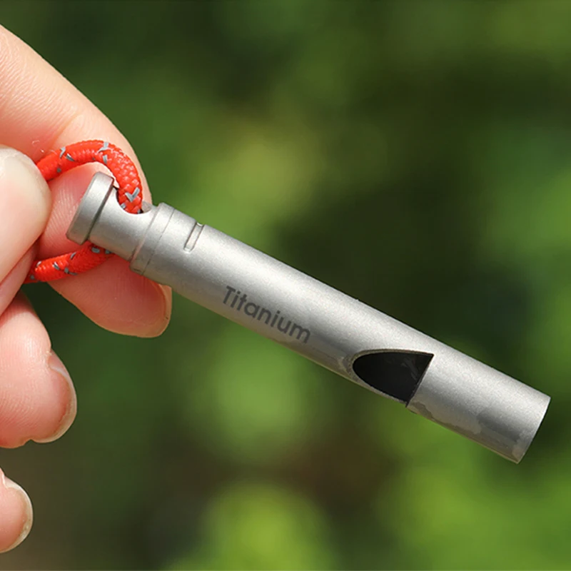 1 шт. походный титановый свисток для выживания маленький размер титановый аварийный свисток наружный EDC инструменты поезд свисток Ta6180