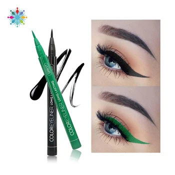 

8 Color Eyeliner Liquid Waterproof Easy To Wear Make Up Matte Eye Liner Blue Red Green White Gold Brown Eyliner