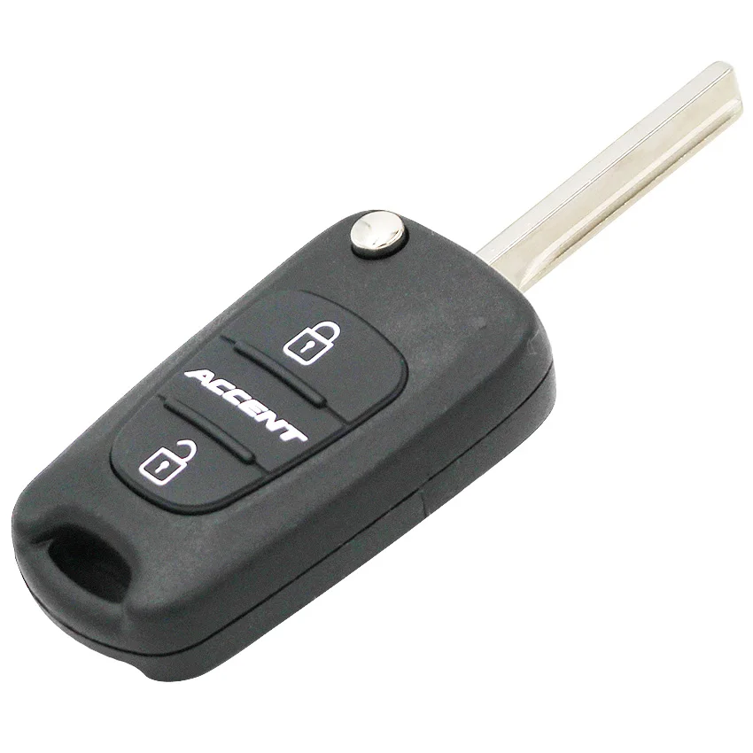 Откидной складной чехол для ключей для hyundai Accent 2011-2013 чехол для дистанционного ключа Fob 3 кнопки