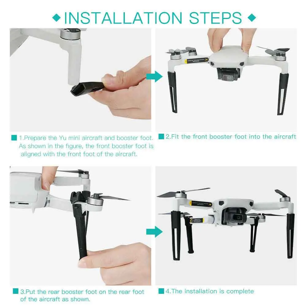 4 шт. поддержка ног противоударный запасные части расширенные ноги протектор легкий шасси стабильный самолет для DJI Mavic Mini