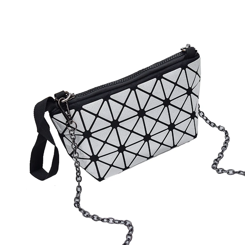 

Ceossman Hand-Held Clutch Designer Women Shoulder Bag Fashion Laser Trendy Rhombic Geometric Messenger Bag Lattice Clutch Purse