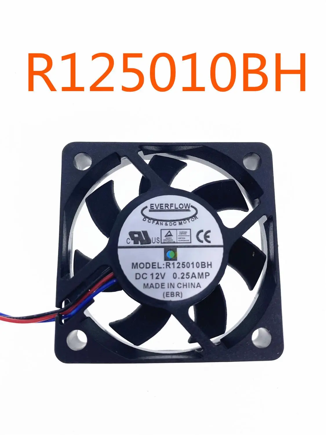 Для Emacro для EVERFLOW R125010BH DC 12V 0.25A 3-жильный 50x50x10 мм Сервер вентилятор охлаждения |