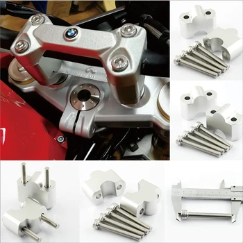 

Silvery Handle Bar Clamp Raised Mounts Clamp Raised For BMW G310GS G310R 2017-2018