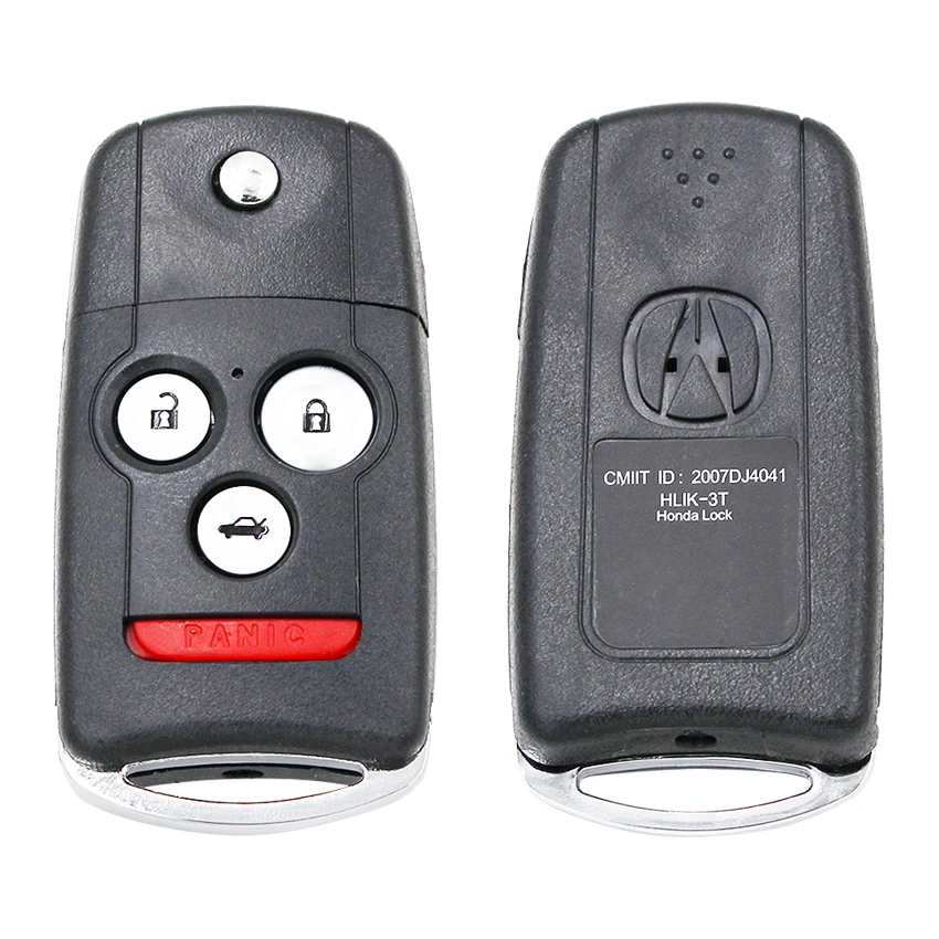 3+ 1 кнопки дистанционного ключа корпус fob для Acura MDX RDX с кнопкой pad и логотипом