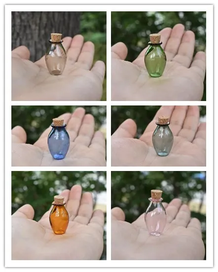 50pcs Glass Bottles Miniature Potion Bottle Mini Cork Glass Vials Wedding DIY Mini Drift Bottle Wishing Bottle Perfume Bottle 2