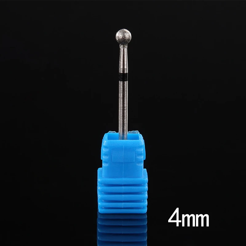 4mm Monja 9 видов стилей сплав для дизайна ногтей сверло роторная Шлифовальная головка кутикулы чистый шлифовальный фрезерный Электрический станок аксессуары для маникюра - Цвет: 4mm
