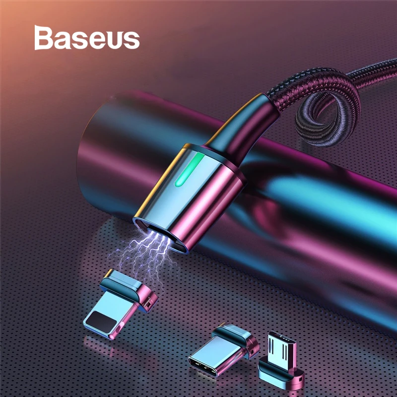 

Baseus Magnetic USB Cable 3A Fast Charge USB Type C Micro Cable Magnet Charger Data USB Cable for iPhone Samsung Huawei USB Cord