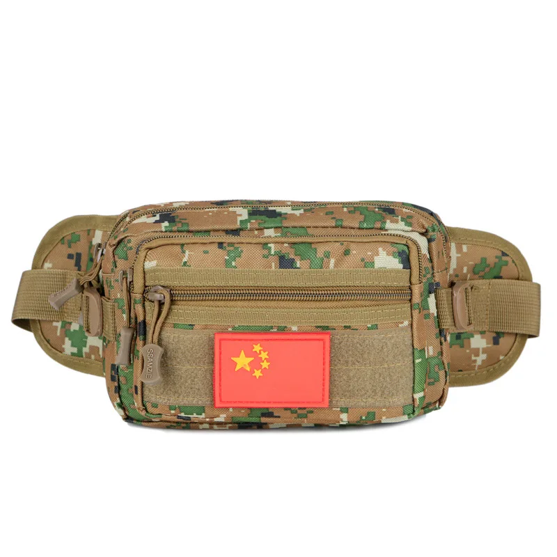 

New Style Cool Camouflage Wallet Oxford Cloth Backpack Trend Outdoor Sport Waist Bag Versatile Large Capacity Chest Pack Men's B