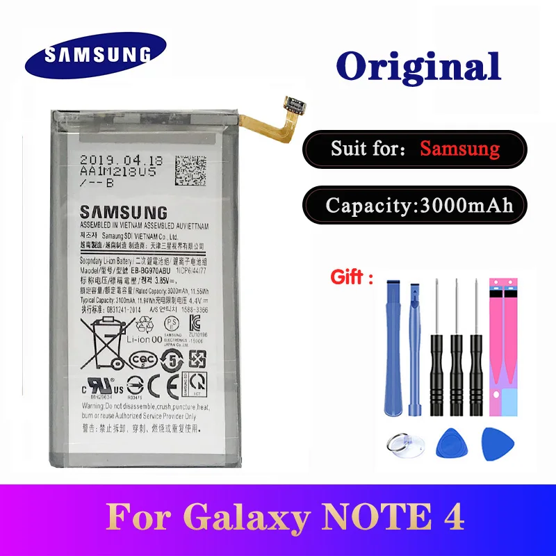 Оригинальная батарея SAMSUNG S10e МОДЕЛЬ 3100 мАч для Samsung Galaxy S10 E G9700|Аккумуляторы