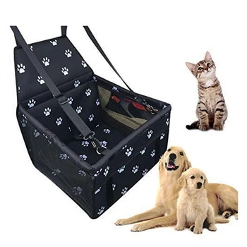 

Dog Carrier Bag Portable Oxford Waterproof Dog Car Carrier Seat Cover Folding Hammock Travel Pet-Carriers-Bag For Small Dogs-Cat
