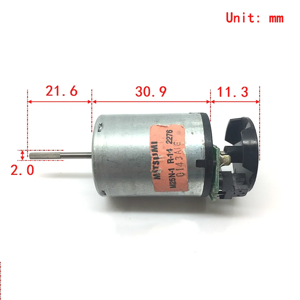 Миниатюрный двигатель MITSUMI 370 12 В 15 18 24 постоянного тока 6400 об/мин датчик скорости