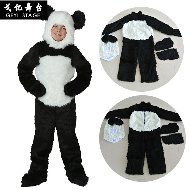 Cosplay panda Kids Cartoon Animal Costume Warm Soft Flannel Fancy Onesie Cute halloween party funny cartoon BodySuit Cosplay panda Kids Cartoon Animal Costume Warm Soft Flannel Fancy Onesie Cute halloween party funny cartoon BodySuit