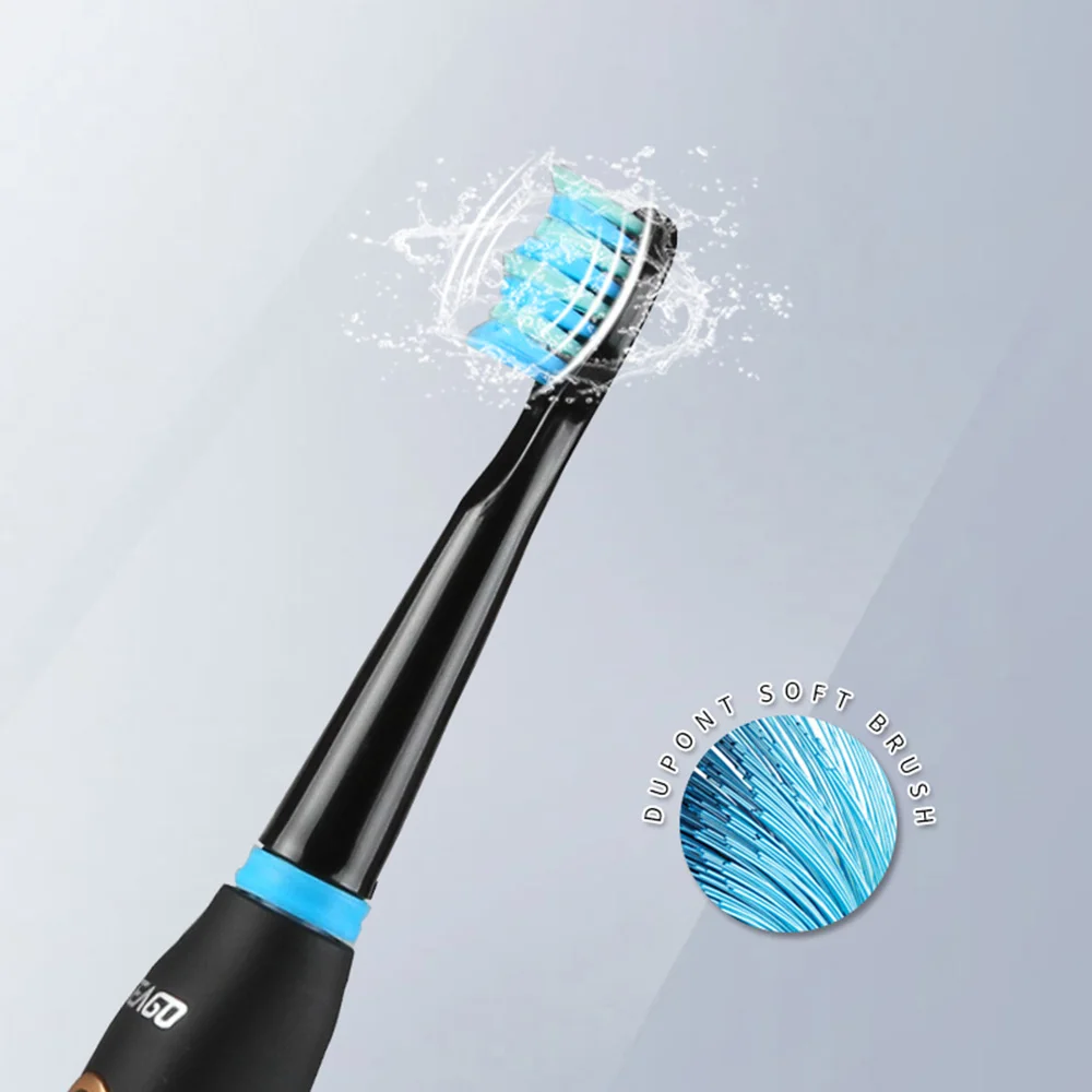 SEAGO Sonic Electric Toothbrush Adult Timer Brush USB Rechargeable Electric Tooth Brushes with 3pc Replacement Brush Head SG958 SEAGO Sonic Electric Toothbrush Adult Timer Brush USB Rechargeable Electric Tooth Brushes with 3pc Replacement Brush Head SG958