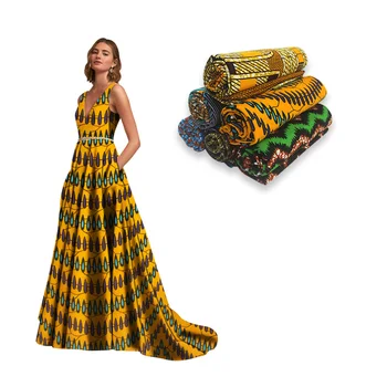 

100% cotton veritable wax block prints party design African real wax Batik quality ankara fabric H200602