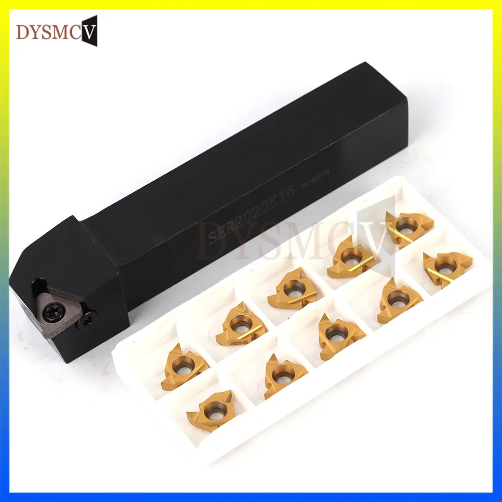 

SER2020K16 CNC Lathe Turning Tool Holder Boring Bar16ER AG60 A60 Blade Insert Machine Accessories Turning Thread Tool Set