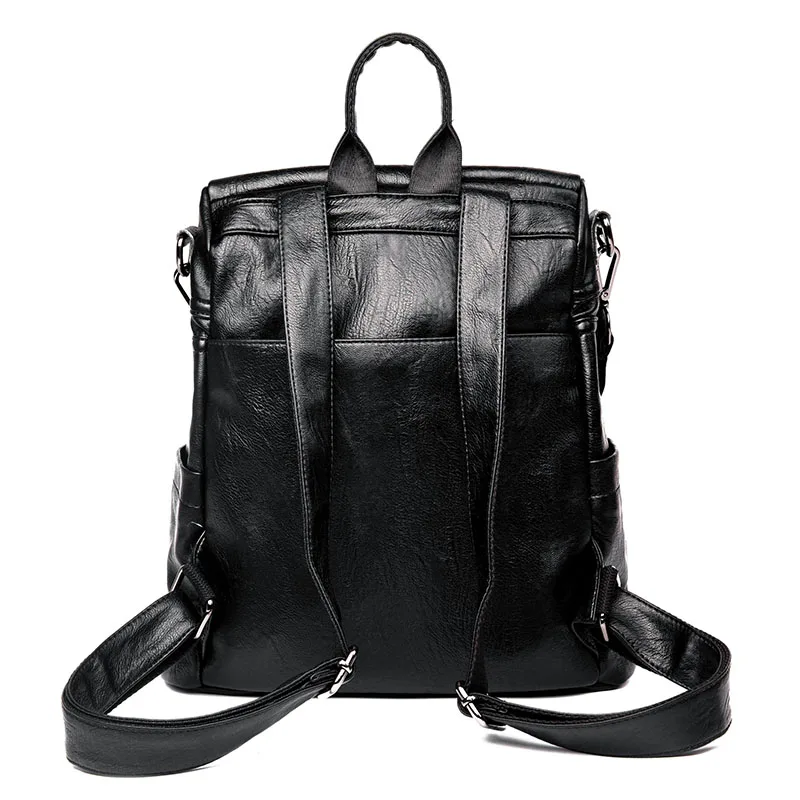 Винтажный рюкзак для женщин, высококачественный кожаный рюкзак, школьные сумки для девочек-подростков, женские сумки на плечо, дорожные рюкзаки