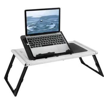 

Multi-Angle Folding Laptop & Tablet Stand Ventilated Adjustable Ergonomic Desk Rechargeable Built-In Power Bank 2 USB Port