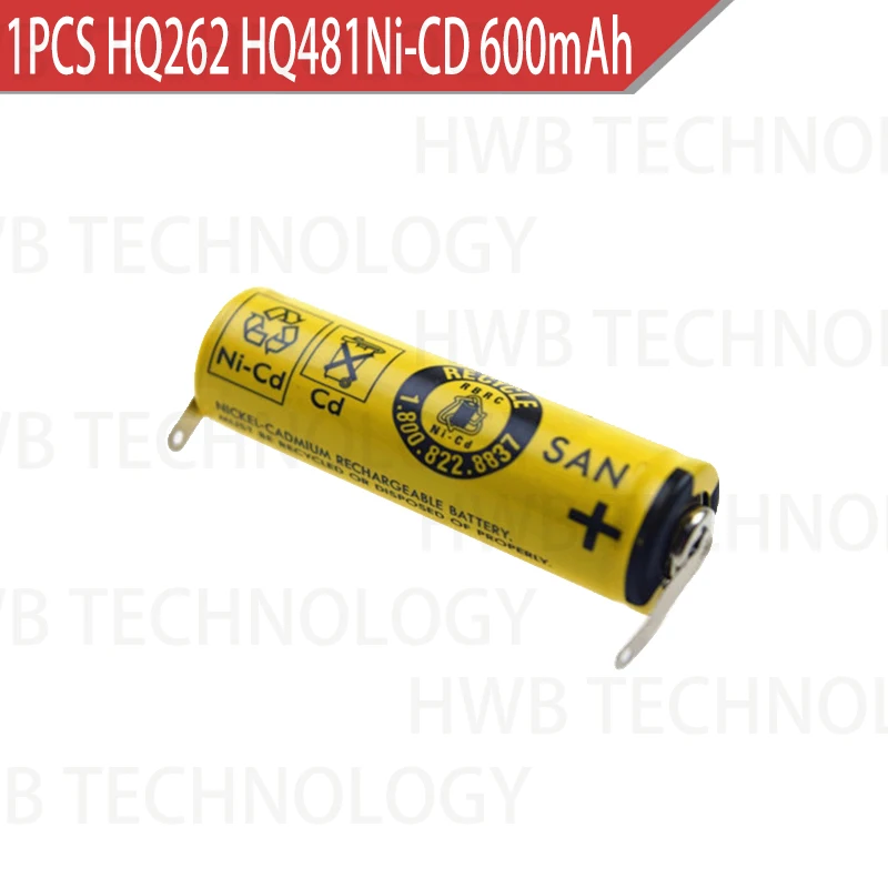 1 шт./лот 2 v Ni-cd 600 mAh перезаряжаемая батарея электробритва HQ262 HQ481 HQ360 HQ460 HQ5812 GW-P04