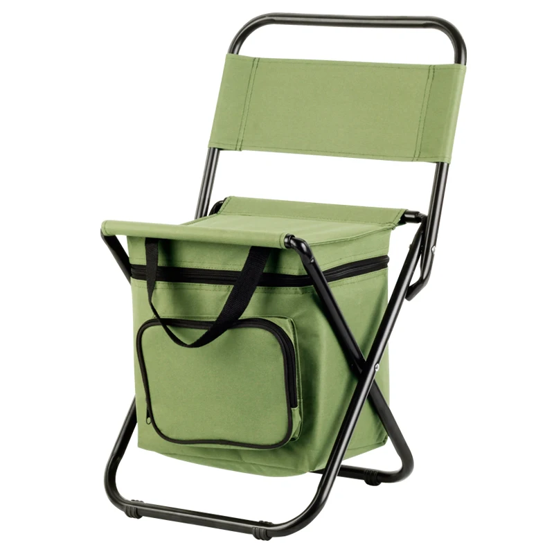 

Outdoor recreational fishing stool thermal chair backrest chair foldable multi-functional convenient stool with ice pack
