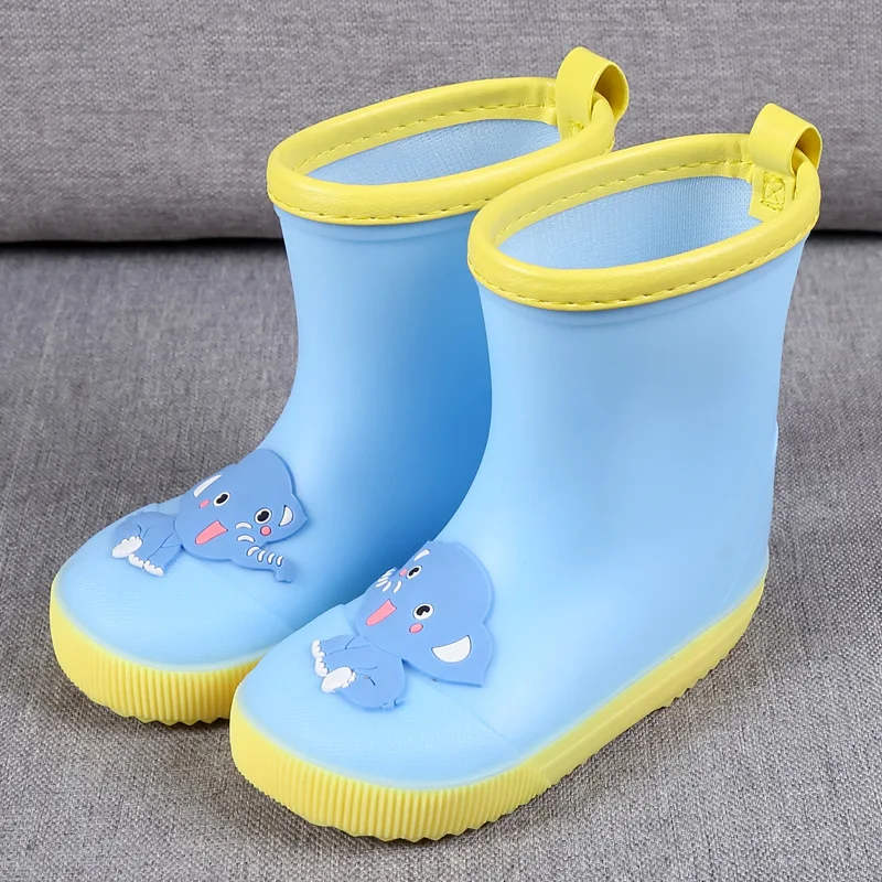 KushyShoo/детская обувь из ПВХ; детская обувь с героями мультфильмов; водонепроницаемая обувь; непромокаемые сапоги для маленьких девочек; резиновые сапоги; сезон зима