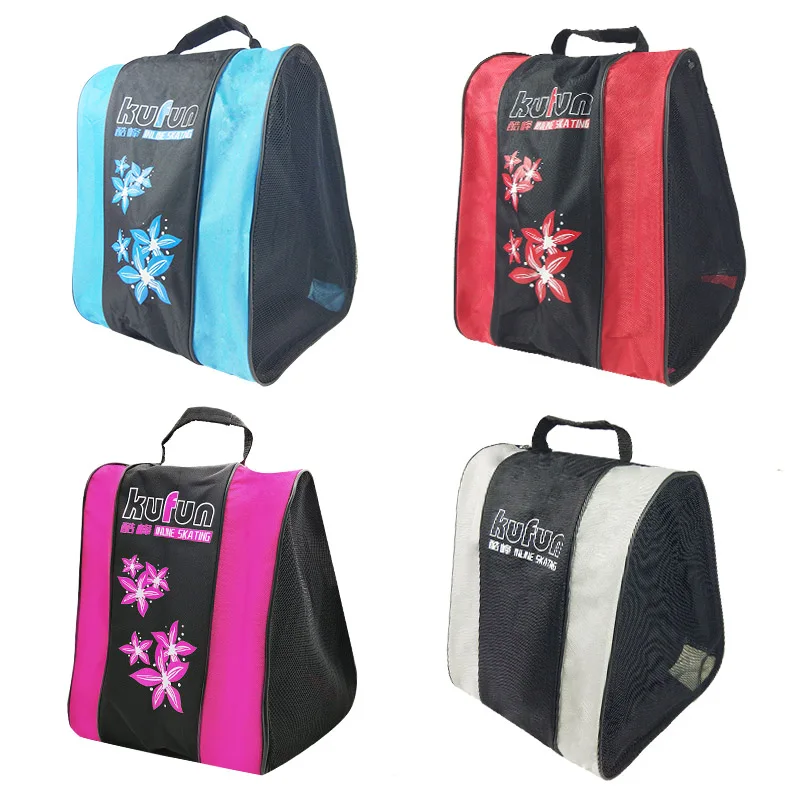 JIAHG Kids Water-Proof Roller Skates Bag Portable Inline Skate Ice Skate One-Shoulder Bag Skate Shoes Carrier Rollerblade Storage Bag Sports Skating Tote Bag for Boys Girls