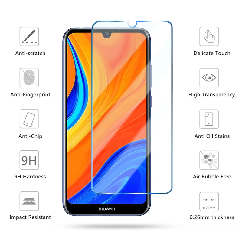 3Pcs Screen Protector For Huawei Nova 5T  Nova 6 8 SE 7 5G Tempered Glass For  Huawei Y8pY9 2019 Y6S Y5 2018 Y7p Y6p Glass mobile screen guard