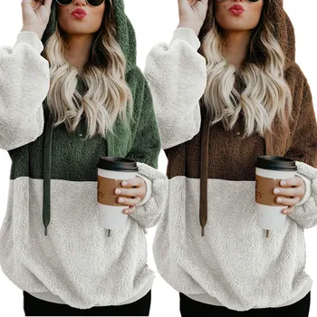

Women's Sweater with A New Jacket Head Warm Clothing Women's Long - Sleeved Thick Women Sweatshirt S-5XL