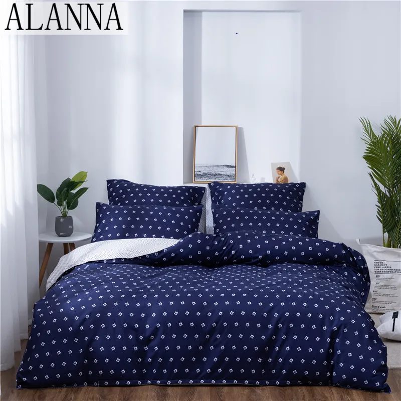 Alanna X-1011 Printed Solid bedding sets Home Bedding Set 4-7pcs High Quality Lovely Pattern with Star tree flower